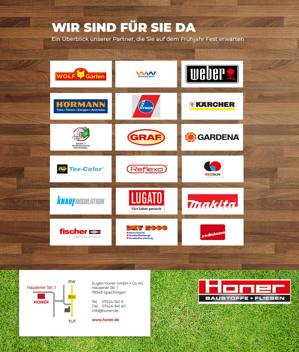 Honer Frühlingsfest - Überblick Partner